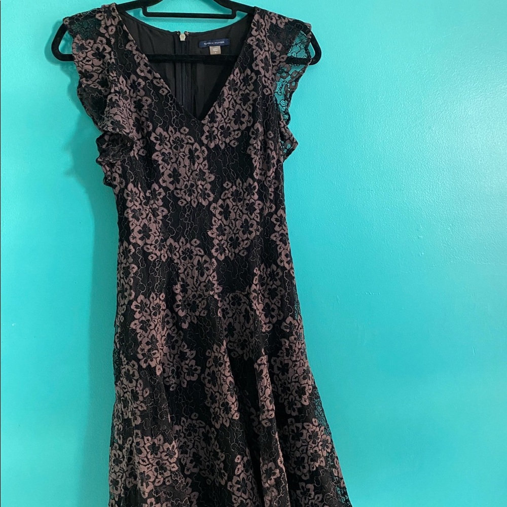 Tommy Hilfiger Black dress with light brown details